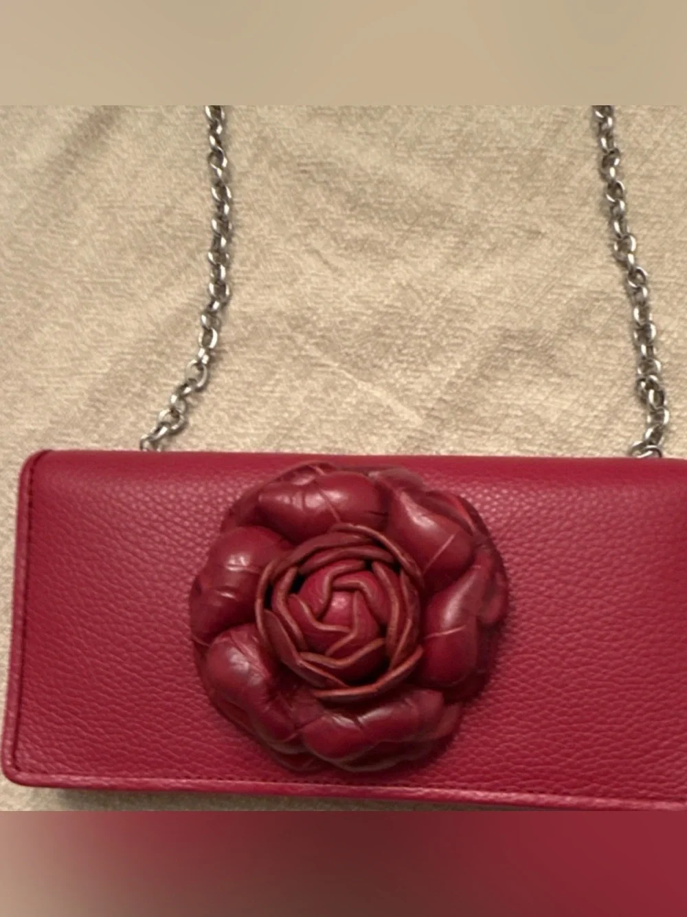 Brighton ROSIE ROCKMORE Pebbled Leather Crossbody / Wallet in Lipstick Red, NWT